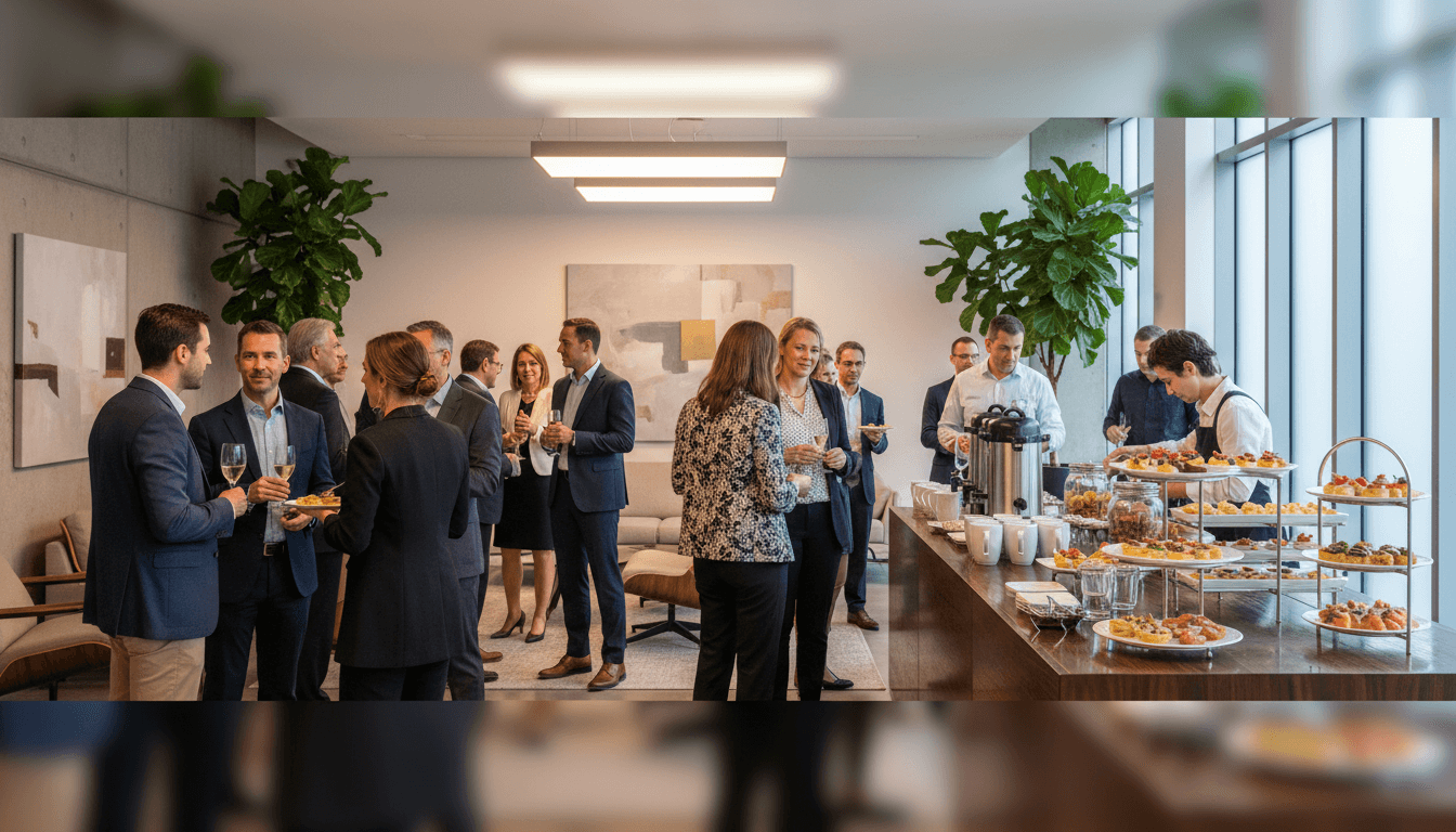 Corporate event grazing table
